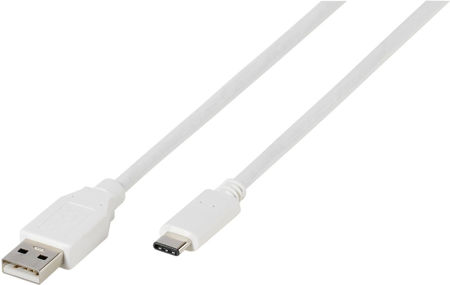 Vivanco ladekabel USB-A 2.0 til USB-C - Vit 0,5 meter