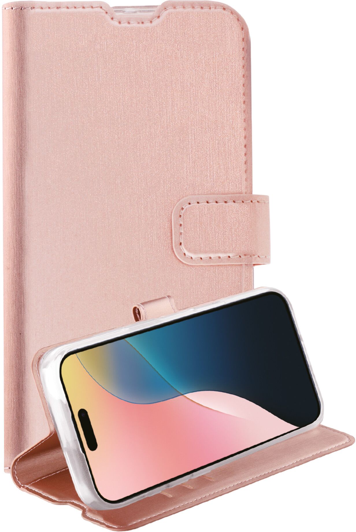 Vivanco Classic Wallet Case (iPhone 16) - Rose gull