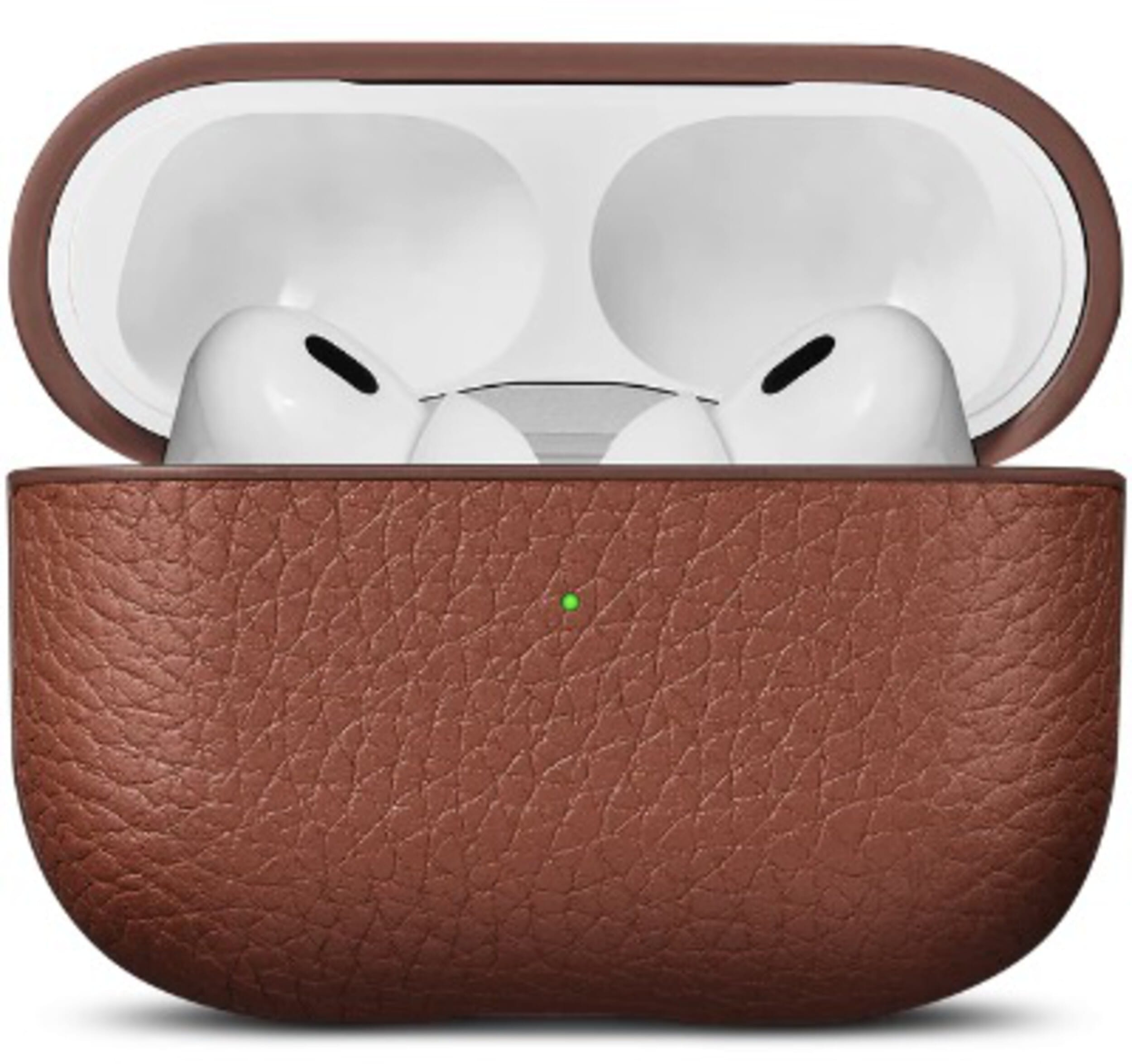Woolnut lærveske (AirPods Pro 2) - Brun