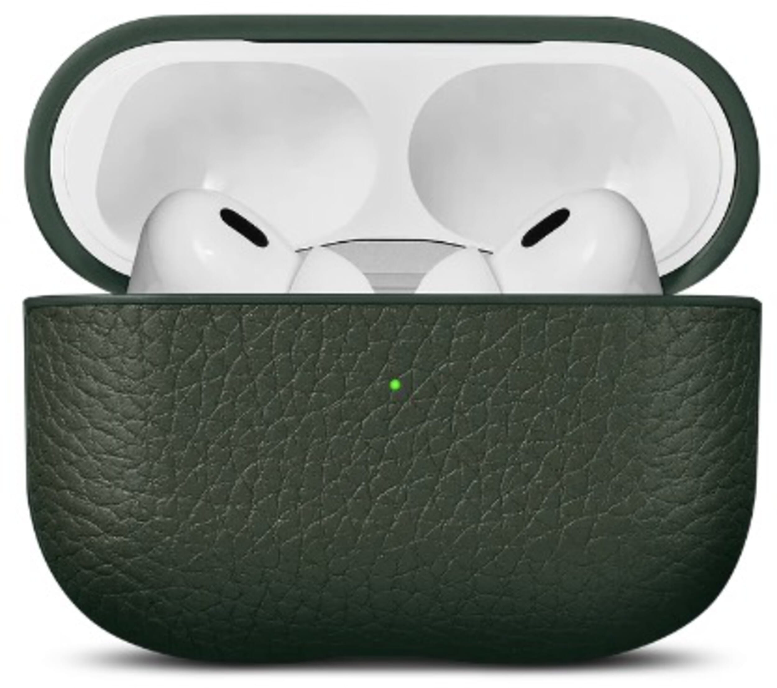 Woolnut lærveske (AirPods Pro 2) - Grønn