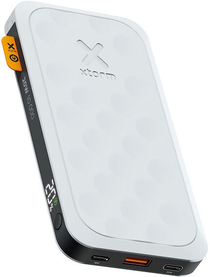 PowerBank 20W USB-C PD 10000mAh / 2x USB-C & QC 3.0 - Hvit