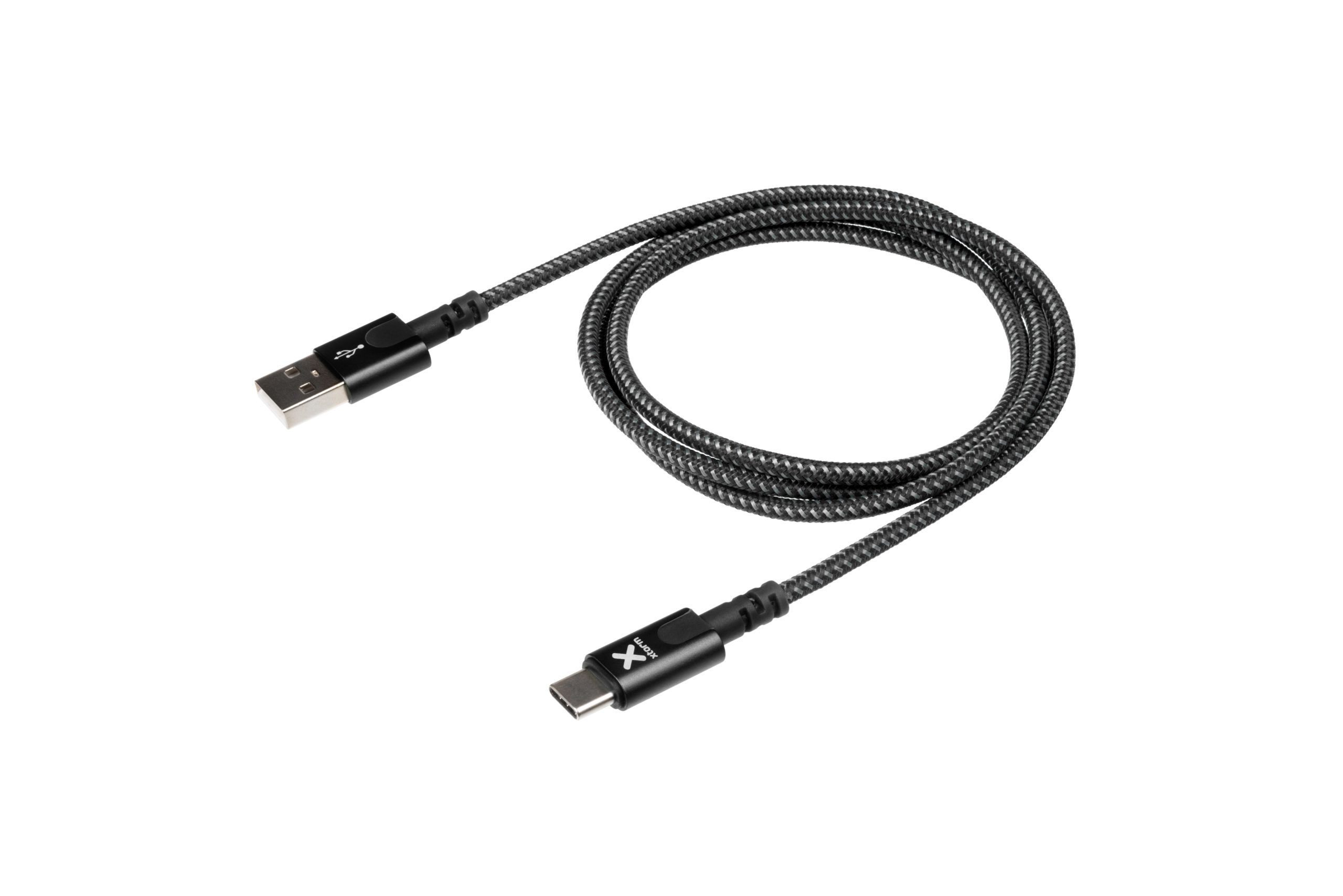 Xtorm Original USB-A til USB-C-kabel - 1 meter - Svart