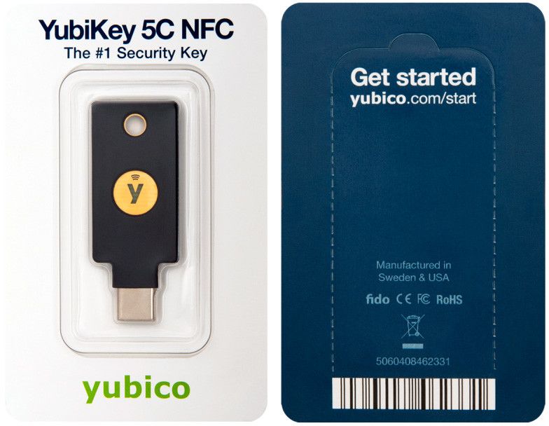 Yubico YubiKey 5C NFC (USB-C) - sikkerhetsnøkkel