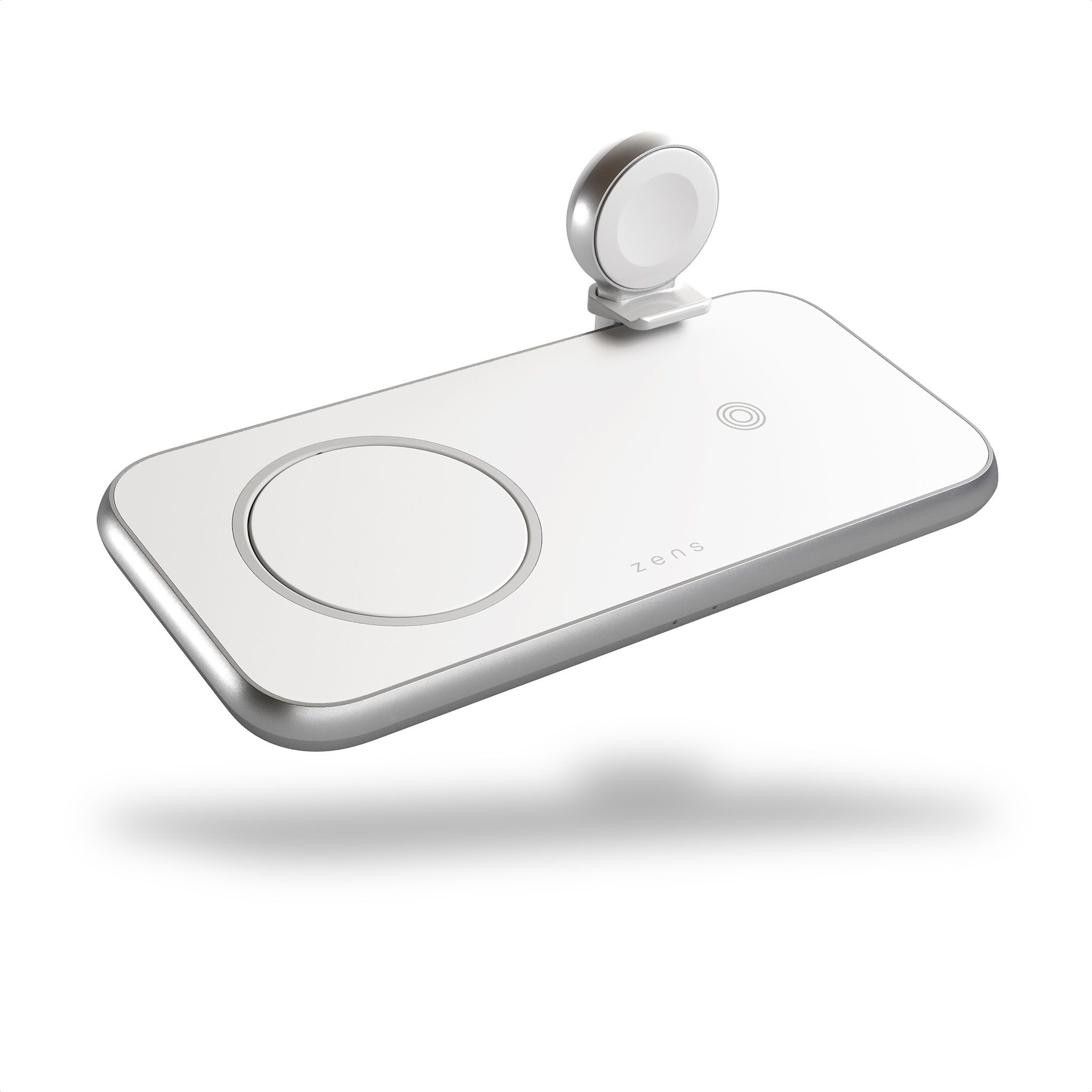 4in1 Dual Alu. Lader Qi Trådløs 45W Lader For iPhones & Apple Watch - Hvit